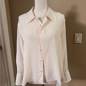 Saint Laurent Cream Blouse